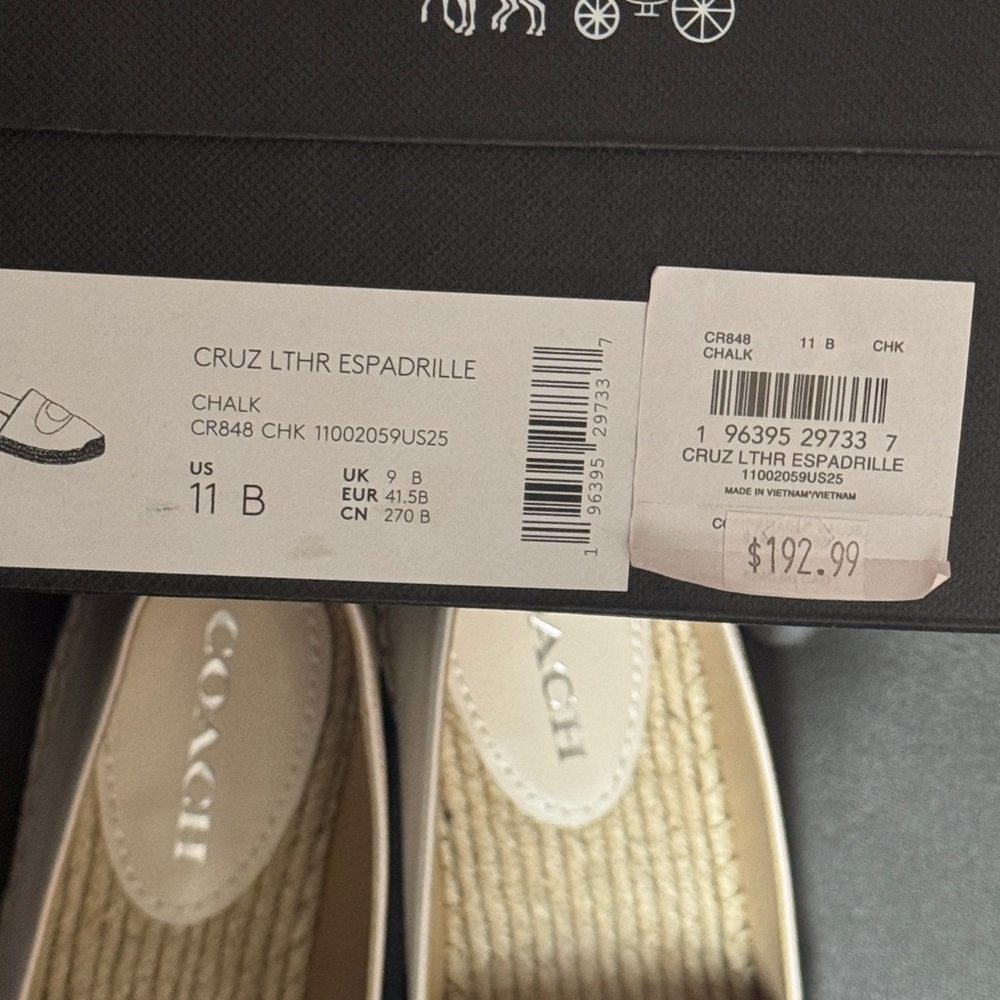 Coach Beige Leather Espadrilles - Picture 9 of 10
